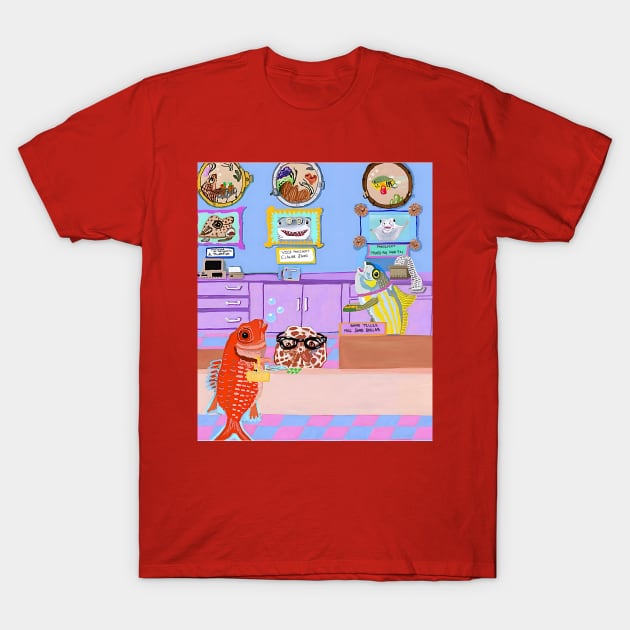 A Day At The Bank T-Shirt by pinkyjain Fun Art